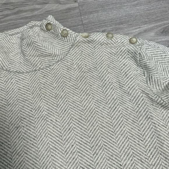 Lauren Ralph Lauren Herringbone Print Cashmere Silk Sweater - Picture 4 of 5